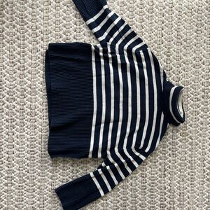 Gap Navy and White turtleneck sweater